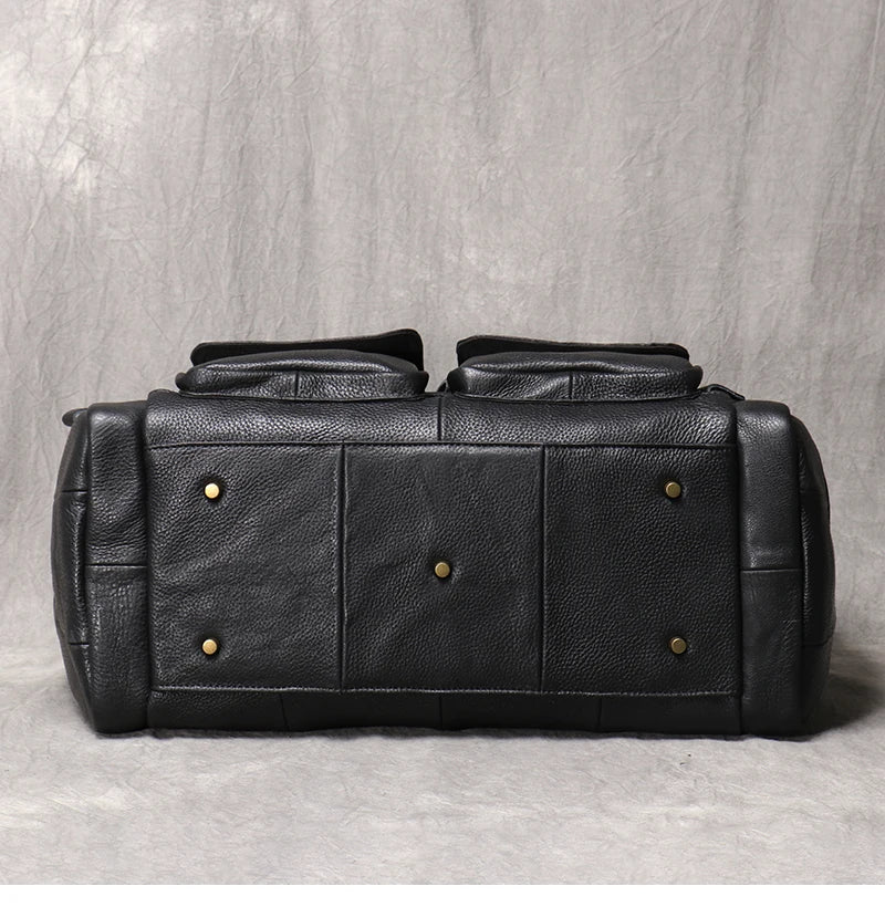 Sac de voyage cuir noir
