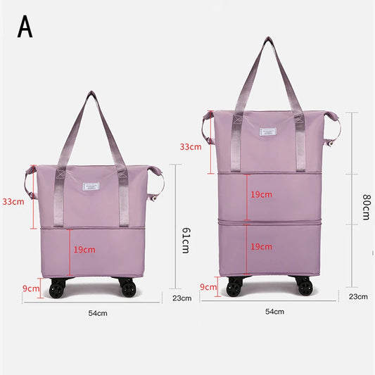 Sac de voyage femme sur roulette