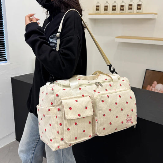 Sac de voyage côtelé