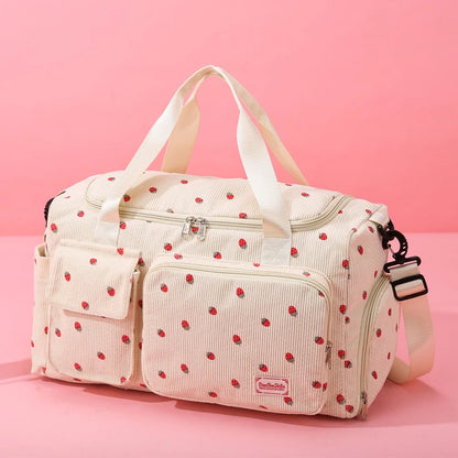 Sac de voyage côtelé