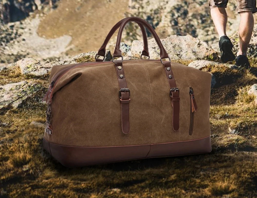 Sac de voyage homme camel | Le-sac-du-voyageur.fr