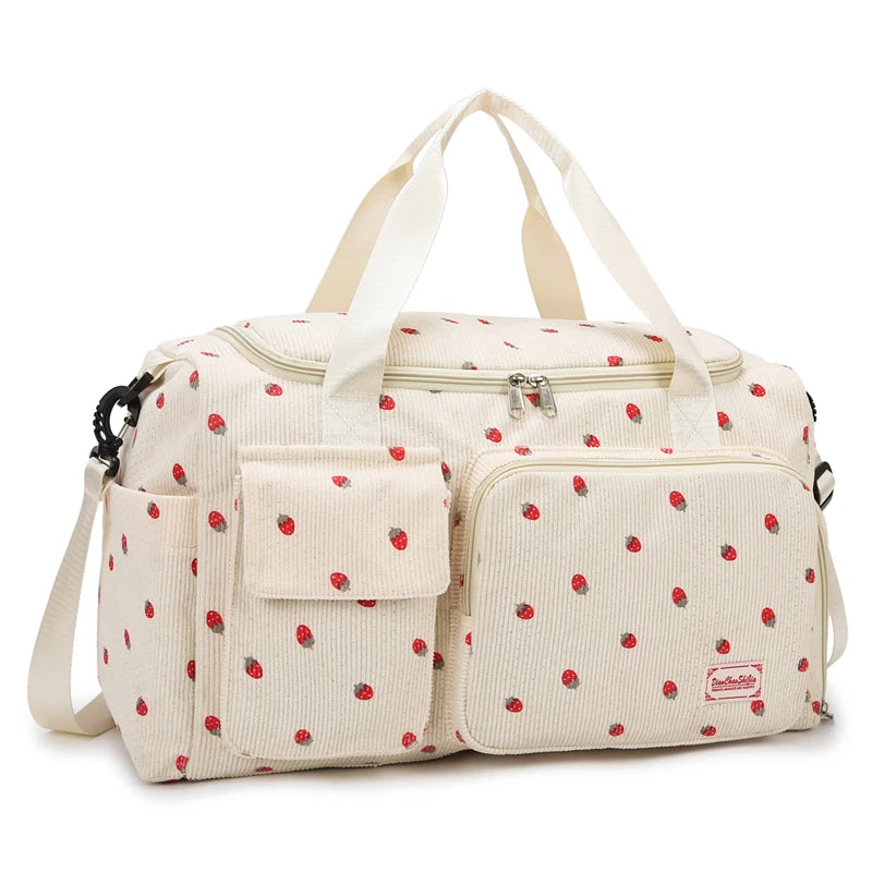 Sac de voyage côtelé