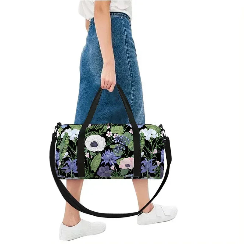 Sac de voyage fleuri