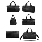 Sac de voyage femme noir cuir