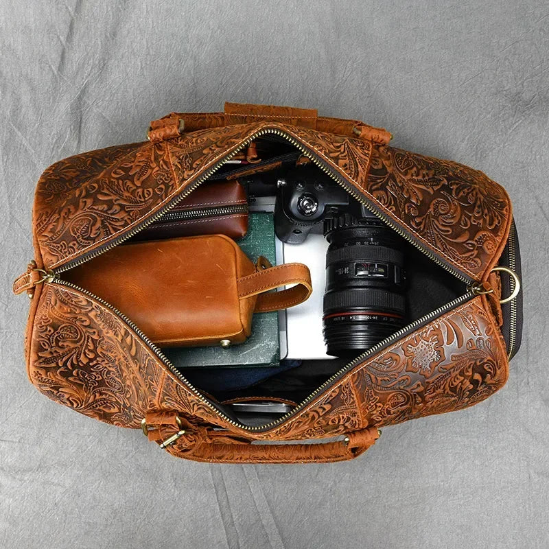 Sac de voyage homme cuir vintage