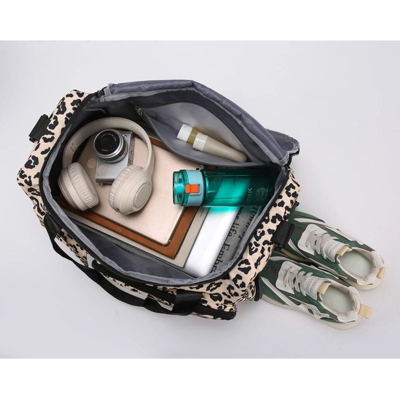 Sac de voyage léopard