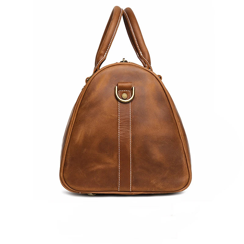 Sac de voyage homme cuir camel