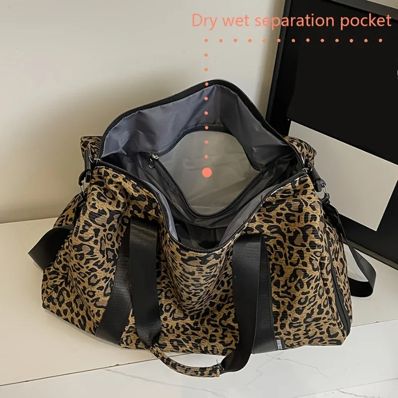 Sac de voyage femme leopard