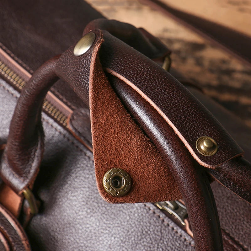 Sac de voyage homme noir cuir