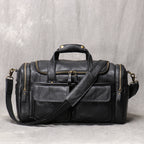 Sac de voyage cuir noir | Le-sac-du-voyageur.fr