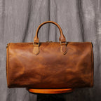 Sac de voyage femme cuir marron