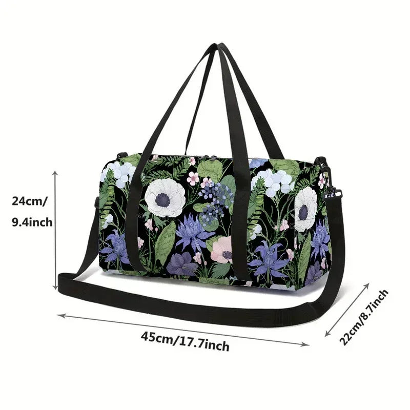 Sac de voyage fleuri