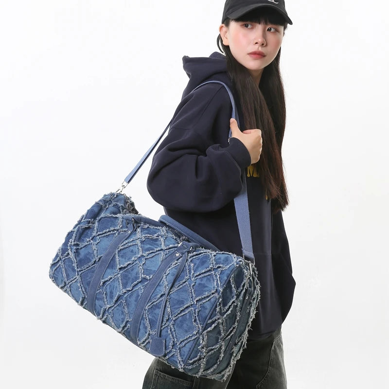 Sac voyage denim