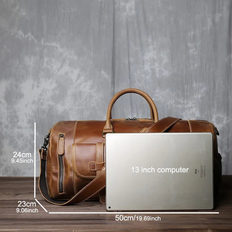 Sac de voyage ancien en cuir