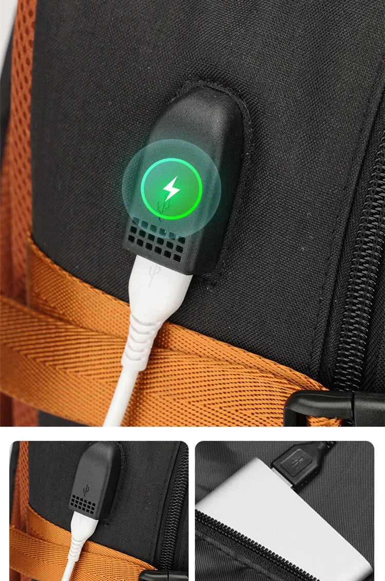 sac de voyage qui s'accroche à la valise