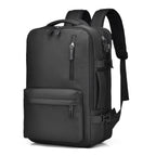 Sac à dos voyage avion extensible — Noir