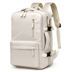 Sac à dos voyage avion extensible — Beige